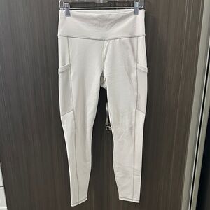 Fabletics Off-White High-Rise Leggings